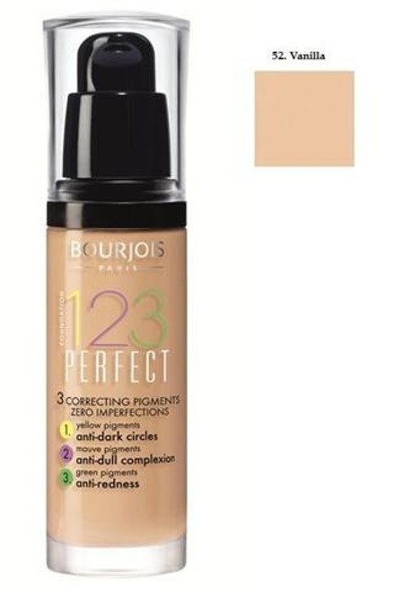 Bourjois 123 Perfect Foundation 52 Vanilla 30ml