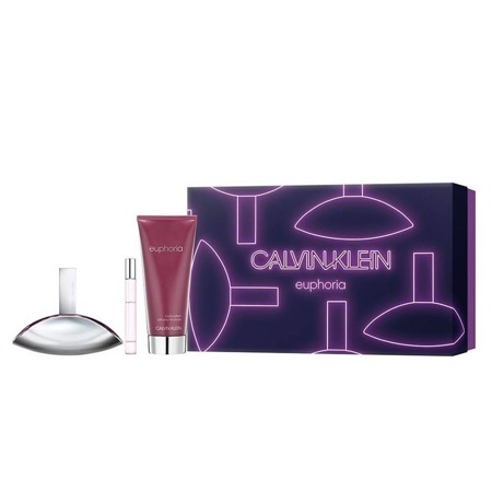 CALVIN KLEIN Euphoria Woman EDP 50ml + kūno losjonas 100ml + kelioninis EDP 10ml