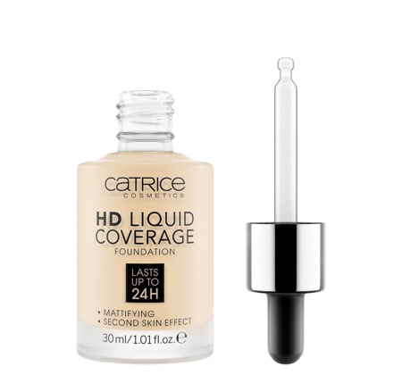 CATRICE HD skystas dengiamasis makiažo pagrindas 24H 002 Porcelianinis smėlio spalvos 30ml