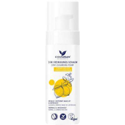 COSNATURE_Foaming Cleanser 3in1 natūralios valomosios putos su citrina ir melisa 150ml