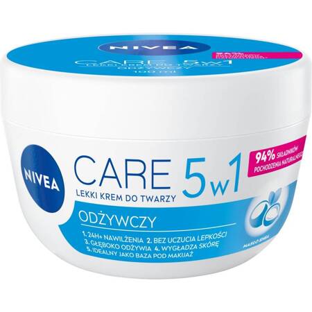 Care 3in1 maitinamasis lengvas veido kremas 100ml