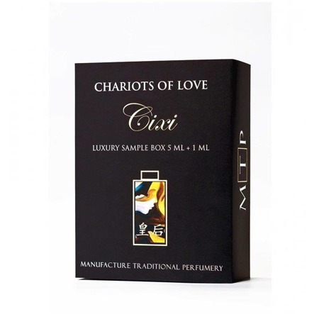 Chariots of Love Cixi prabangių pavyzdžių dėžutė 5ml + 1ml