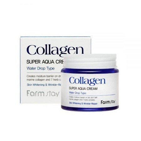 Collagen Super Aqua Cream kolageno intensyvus drėkinamasis kremas Water Drop 80ml