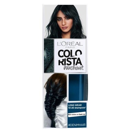 Colorista Wash Out plaunami plaukų dažai 19 Denim Hair 80ml