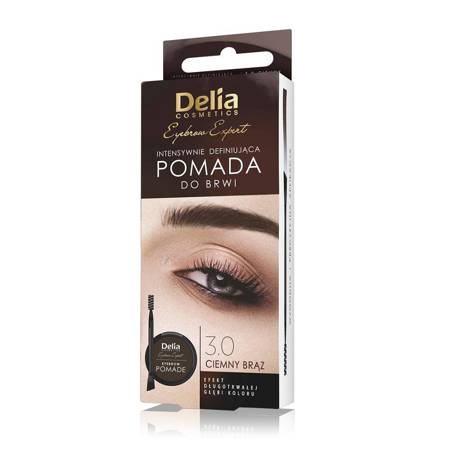 DELIA_Eyebrow Expert Stylist Brown antakių pomada tamsiai ruda 2,5g