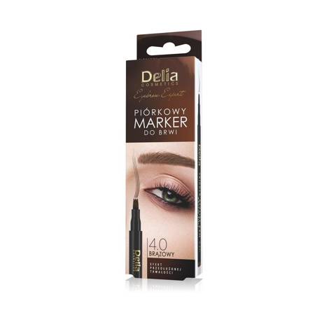 DELIA_Eyebrow Expert antakių pieštukas markeris rudas 1 vnt.