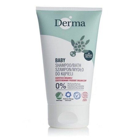 DERMA Eco Baby Shampoo Vonios šampūnas ir muilas 150ml