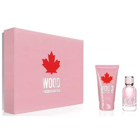 DSQUARED Wood Pour Femme EDT 100ml + Kūno losjonas 150ml sugadintas