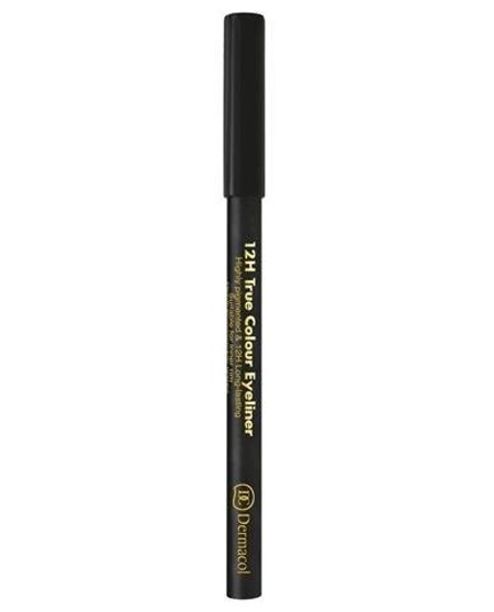 Dermacol 12H True Colour Eyeliner ilgalaikis akių pieštukas ilgas akių pieštukas w kredce 8 Juodas 2g