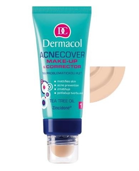 Dermacol Acnecover makiažo pagrindas ir korektorius su korektoriumi 01 30ml