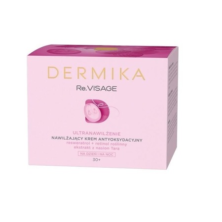 Dermika Re.Visage 30+ drėkinamasis antioksidacinis dieninis ir naktinis kremas 50ml