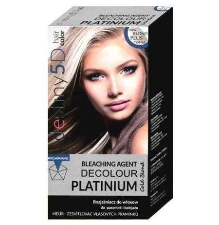 Destiny 5D Decolour Platinium šviesintojas šviesintojams ir balayage 40g + vandenilio peroksido kremas 12% 80ml