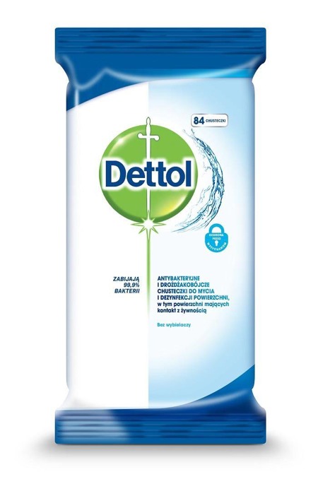 Dettol antibakterinės ir antigrybelinės paviršių valymo ir dezinfekavimo servetėlės 84 vnt.