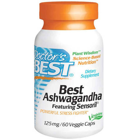 Doctor's Best Ashwagandha 125 mg 60 kapsulių