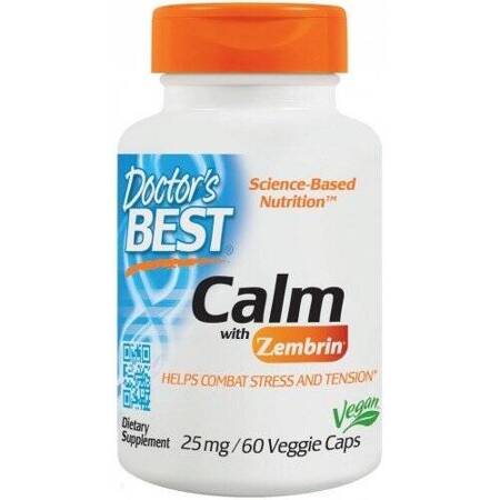 Doctor's Best Calm with Zembrin 25mg 60 veganiškų kapsulių