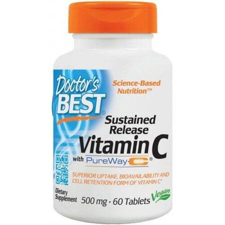 Doctor's Best Extended-release vitamin C 500mg 60 tablečių