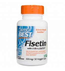 Doctor's Best Fisetin (Sumac) Novusetin 100 mg 30 kapsulių