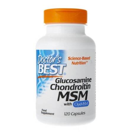 Doctor's Best Glucosamine, Chondroitin and MSM 120 kapsulių