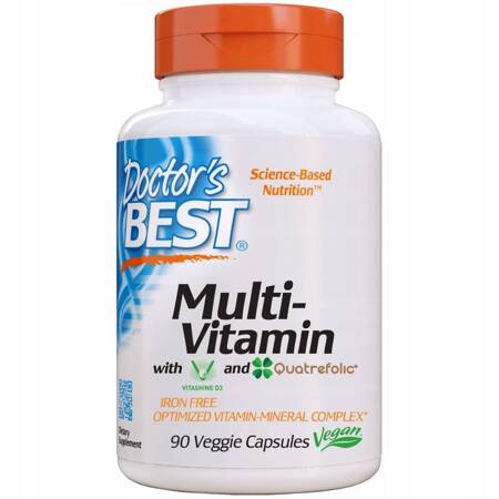 Doctor's Best MultiVitamin su folio rūgštimi Quatrefolic® 90 veganiškų kapsulių