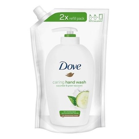 Dove Caring Hand Wash Cucumber & Green Tea Scent skysto muilo užpildas 500ml