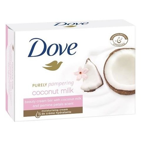 "Dove Purely Pampering" kreminis muilas su kokosų pienu ir jazminų žiedlapiais 100g