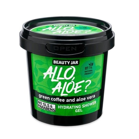 Drėkinamasis dušo gelis Allo Aloe? su žaliąja kava ir alaviju 150g