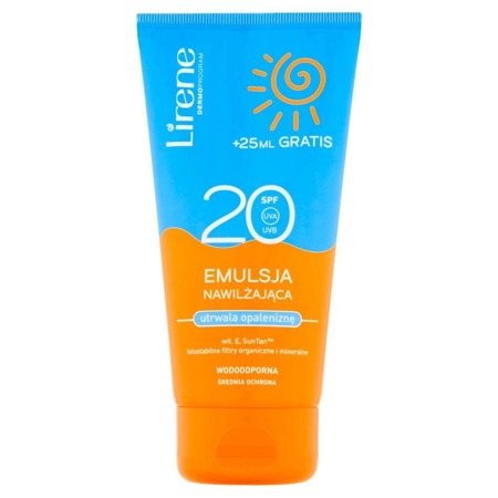 Drėkinamoji emulsija nuo saulės SPF20 įdegį stiprinanti priemonė 175ml