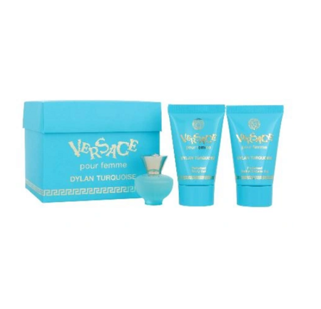 Dylan Turquoise Pour Femme rinkinys tualetinio vandens purškalas 50ml + dušo želė 50ml + kūno losjonas 50ml