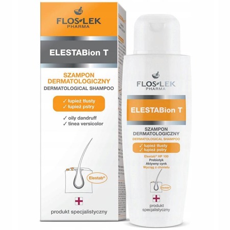 ELESTABion T dermatologinis šampūnas nuo riebalų ir pleiskanų 150ml