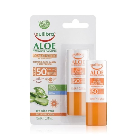 EQUILIBRA Aloe saulės apsauginis lipdukas SPF50+ 10ml