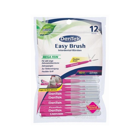 Easy Brush tarpdančių šepetėlis 0 dydžio 12vnt.