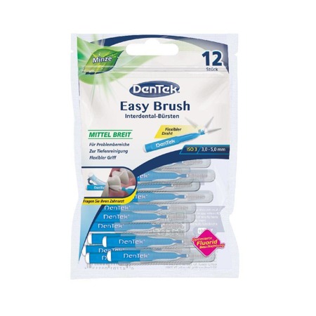 Easy Brush tarpdančių šepetėlis 3 dydžio 12 vnt.