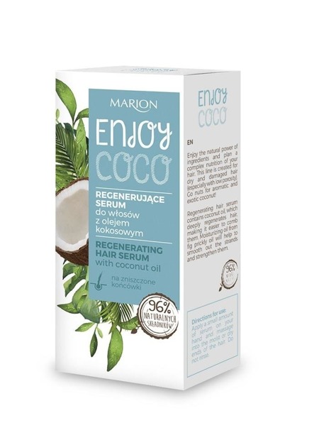 Enjoy Coco regeneruojantis plaukų serumas su kokosų aliejumi 50ml