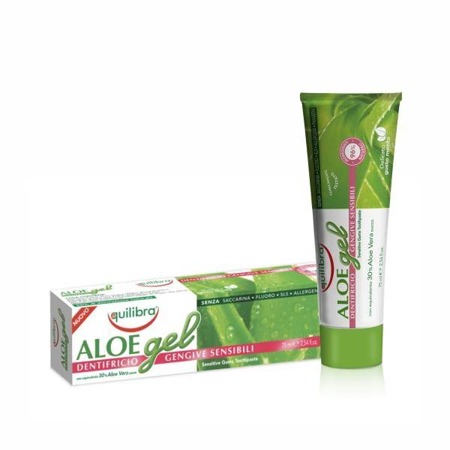 Equilibra Aloe jautrių dantenų dantų pasta 75ml