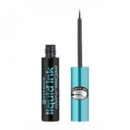 Essence Liquid Ink Eyeliner Vandeniui atsparus akių pieštukas wodoodporny w płynie Black 3ml