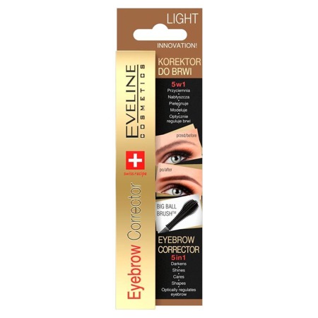 Eveline Eyebrow Corrector 5in1 antakių korektorius Light 9ml