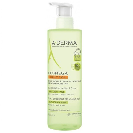 Exomega Control Emollient Cleansing Gel 2in1 żel emolient do mycia dla dzieci od pierwszego dnia życia 500ml