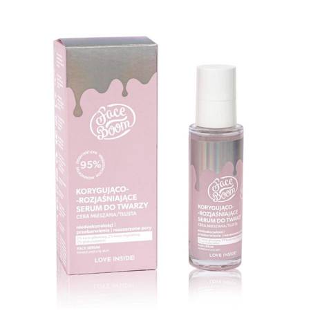 FACE BOOM_Korygująco-rozświetlające serum do twarzy dla cery mieszanej i tłustej 30ml