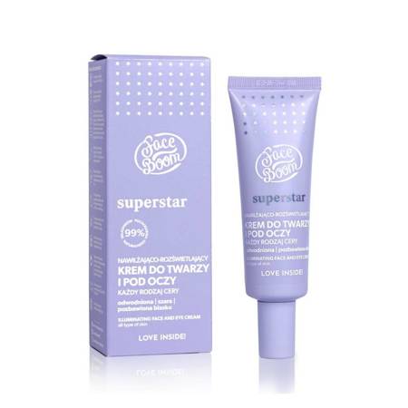 FACE BOOM_Superstar nawilżająco- rozświetlający krem do twarzy i pod oczy 50ml