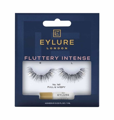 Fluttery Intense Lashes dirbtinės blakstienos su klijais dvigubos apimties efektas Nr. 141