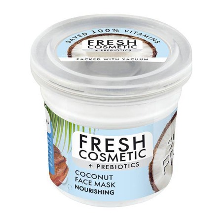 Fresh Cosmetic + Prebiotics maitinamoji kokosų veido kaukė 50ml