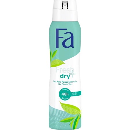 Fresh & Dry žaliosios arbatos kvapo antiperspirantas purškiklis 150ml