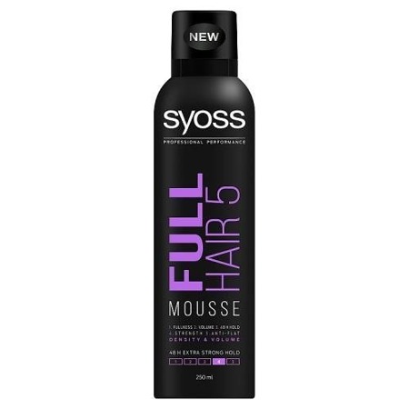 Full Hair 5 Mousse plaukų putos Extra Strong 250ml