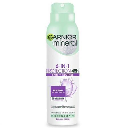 GARNIER_6 In 1 Apsauga odai ir drabužiams 48h Moterų DEO purškalas 150ml