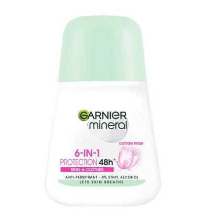 GARNIER_6 in 1 Protection 48H Cotton Fresh Moterų Roll-On antiperspirantas 50ml