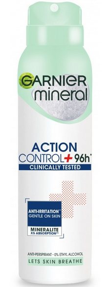 GARNIER_Action Control Plus 96H Moterims DEO purškiklis 150ml