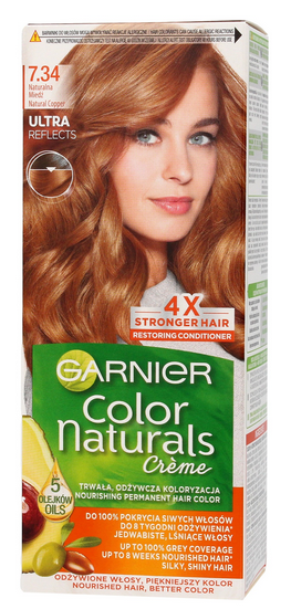 GARNIER_Color Naturals Kreminė plaukų spalva kremas 7.34 Natūralus varis