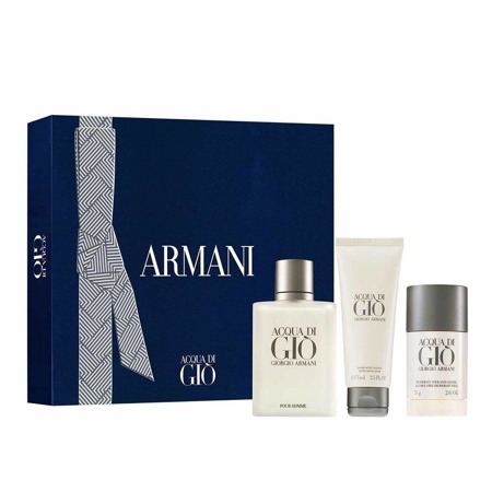 GIORGIO ARMANI Acqua Di Gio EDT 100ml + DEO 75ml + Kūno losjonas 75ml