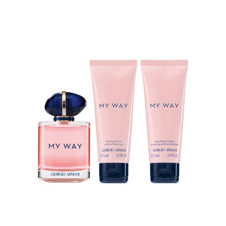 GIORGIO ARMANI My Way Pour Femme EDP 90ml + dušo želė 75ml + kūno losjonas 75ml