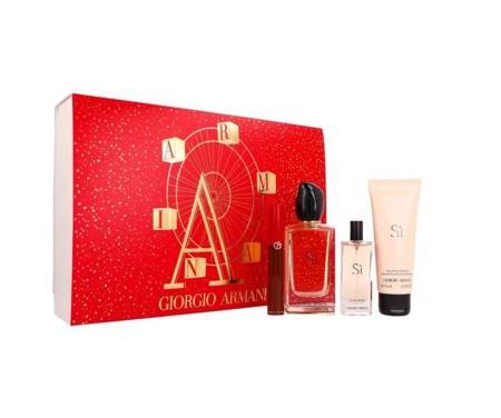 GIORGIO ARMANI Si EDP 100ml + EDP 15ml + BL 75ml + Liquid Lip Maestro 209 6,5ml